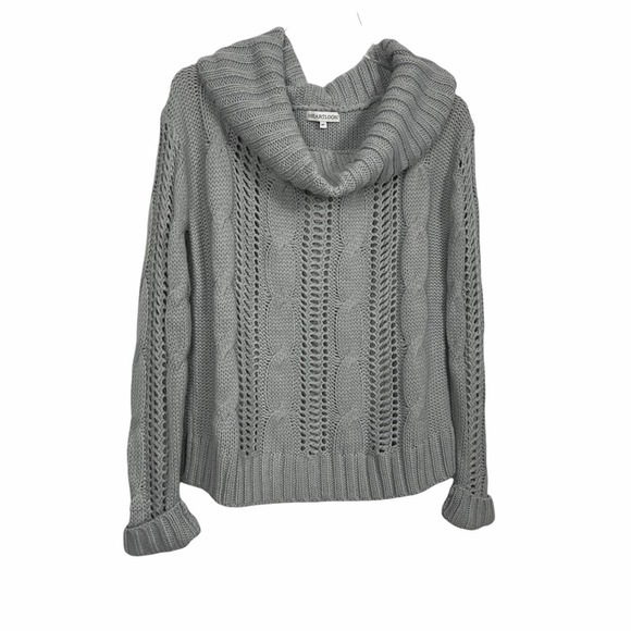 Heartloom Phoebe Grey Cowl Neck Sweater Size Small - Picture 6 of 9